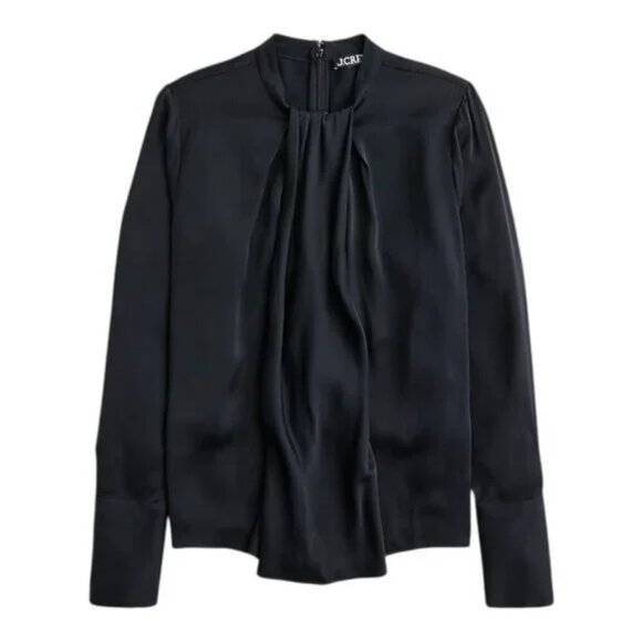J. Crew Tops - ✨J.Crew Satin Drape Top - size 16 ✨ -0067